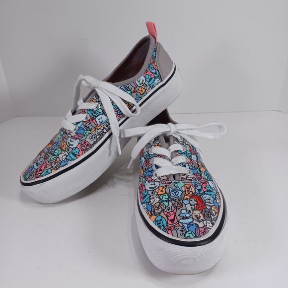 Bobs from Skechers MARLEY Woof Posse Women’s Size 6 Gray Multi Lace Up Sneaker - Picture 1 of 10